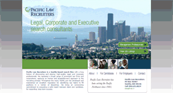 Desktop Screenshot of pacificlawjobs.com